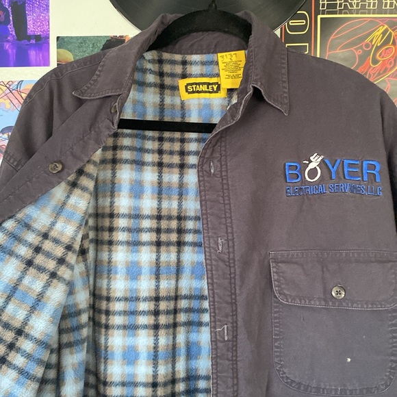 ⚡️Black Heavyweight Lined Work Shirt⚡️ - Picture 5 of 6